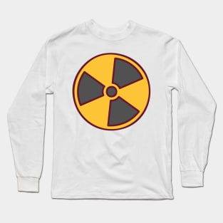 Warning Symbol, Nuclear Radiation Symbol Long Sleeve T-Shirt